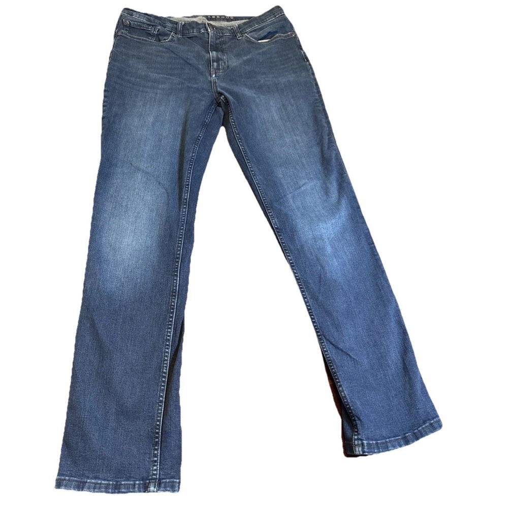 Joseph‎ Abboud Men's Slim Fit Jeans 36x34 Dark Wash Denim 5-Pocket Straight Leg